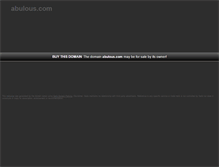 Tablet Screenshot of abulous.com